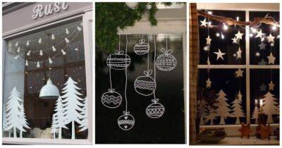 В новогодние праздники ваши окна будут светится теплом и уютом с помощью простых идей для украшений - cpykami.ru