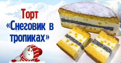 Экзотический торт «Снеговик в тропиках», который принесет частичку лета в зимние праздники - takprosto.cc