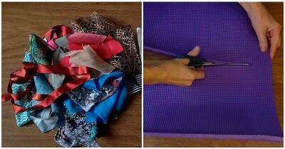 Мастерица прикупила самый дешёвый коврик для фитнеса и нашила всем близким подарки к Новому году - cpykami.ru