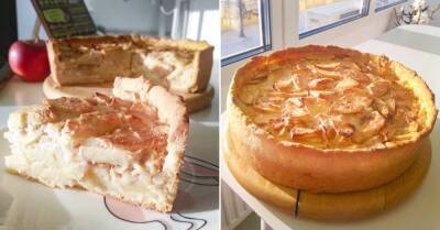 Пирог «Невидимка» с яблоками: рецепт с небольшим количеством муки - takprosto.cc