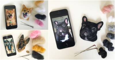 Мастерица использует натуральную овечью шерсть для валяния супер реалистичных 3D-портретов животных - cpykami.ru