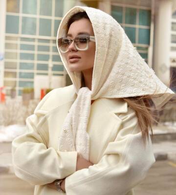 Как модно носить платок с пальто и выглядеть безупречно - all-for-woman.com