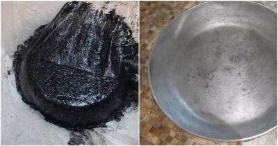 Очистила бабушкину сковородку — теперь она как новая, послужит ещё и детям. Бюджетное средство из хоз. магазина - cpykami.ru
