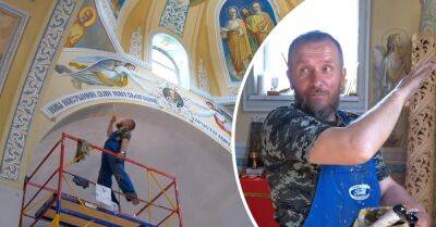 апостол Петр - Украинский священник сам расписывает храмы, хоть у него и нет художественного образования - takprosto.cc