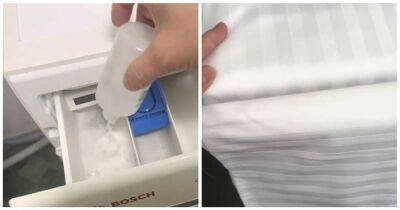Застиранные, полинявшие белые вещи с пятнами быстро станут вновь белоснежными прямо в стиральной машинке - cpykami.ru