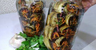 Баклажаны на зиму только так! Вкуснейшие маринованные рулетики из баклажанов с овощной начинкой - cpykami.ru