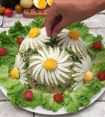 Чудесные идеи по украшению салатиков. - polsov.com
