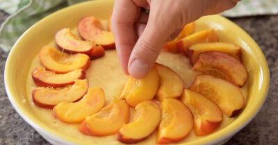Купила на рынке спелые персики, буду готовить воздушный пирог, делюсь чудным рецептом - takprosto.cc