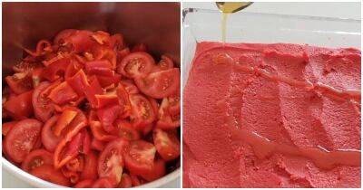Необычный, полезный способ заготовки томатной пасты. Ничего не нужно уваривать и запекать - cpykami.ru