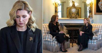 Первая леди Украины Елена Зеленская прибыла в Вестминстерский дворец, чтобы отдать дань уважения королеве Елизавете II - takprosto.cc - Украина - Англия - Шотландия - Лондон