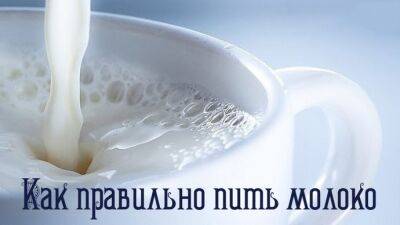​Как правильно пить молоко - polsov.com