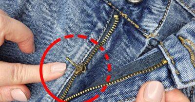 Подруга-швея рассказала, как починить сломанную молнию на джинсах за минуту - cpykami.ru