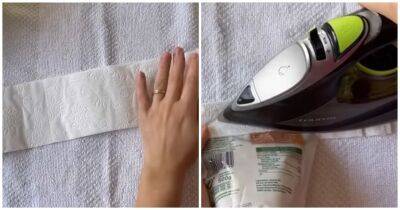 Гениальный трюк с утюгом и туалетной бумагой, который нужно знать каждой хозяйке - cpykami.ru