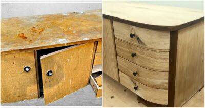 Шкаф со свалки превратился в современную мебель. Так можно переделать любую старую мебель - cpykami.ru
