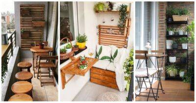 Компактная, стильная и практичная мебель для самых маленьких балконов - cpykami.ru