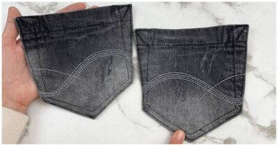 Даже из карманов джинсов получится стильная вещица. Безукоризненная работа - cpykami.ru