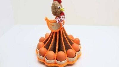 Чудо-подставка для пасхальных яиц: красивое украшения праздничного стола - cpykami.ru