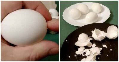 Почистите варёные яйца за 5 секунд. Молниеносный способ, экономящий время - cpykami.ru