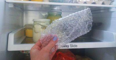 Прозорливая хозяйка всегда хранит пузырчатую пленку в холодильнике и тебе советует делать так же - takprosto.cc