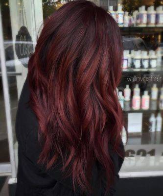 50 оттенков бордового цвета волос - all-for-woman.com