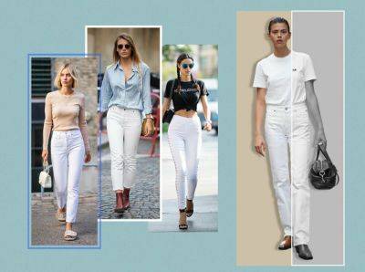 Как и с чем сочитать белые джинсы - all-for-woman.com