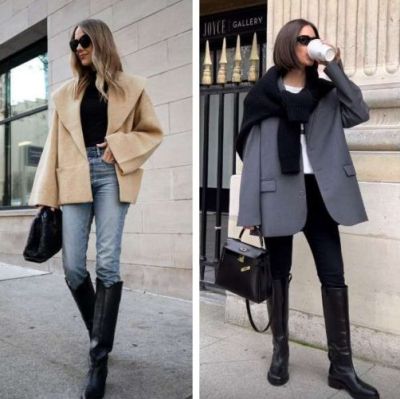 С чем носить длинные сапоги - all-for-woman.com