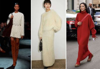 С чем носить тёплые платья - all-for-woman.com