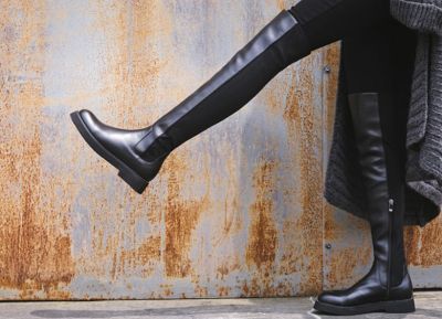 Как носить зимой легинсы с сапогами - all-for-woman.com