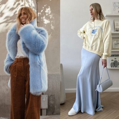 Как носить и с чем сочетать холодный голубой - all-for-woman.com