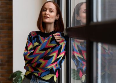 Как носить дедушкин трикотаж, вельвет и винтажные аксессуары - all-for-woman.com