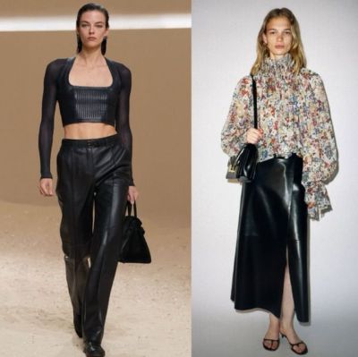 Как носить кожаные юбки и брюки этой весной - all-for-woman.com