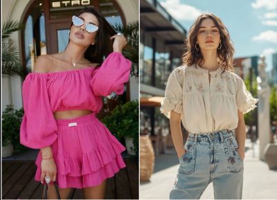 Модный топ в крестьянском стиле - all-for-woman.com