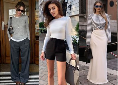 Стильные образы с лонгсливом для прохладного лета - all-for-woman.com