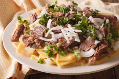 Как приготовить бешбармак из курицы с жареным луком? - shkolazhizni.ru